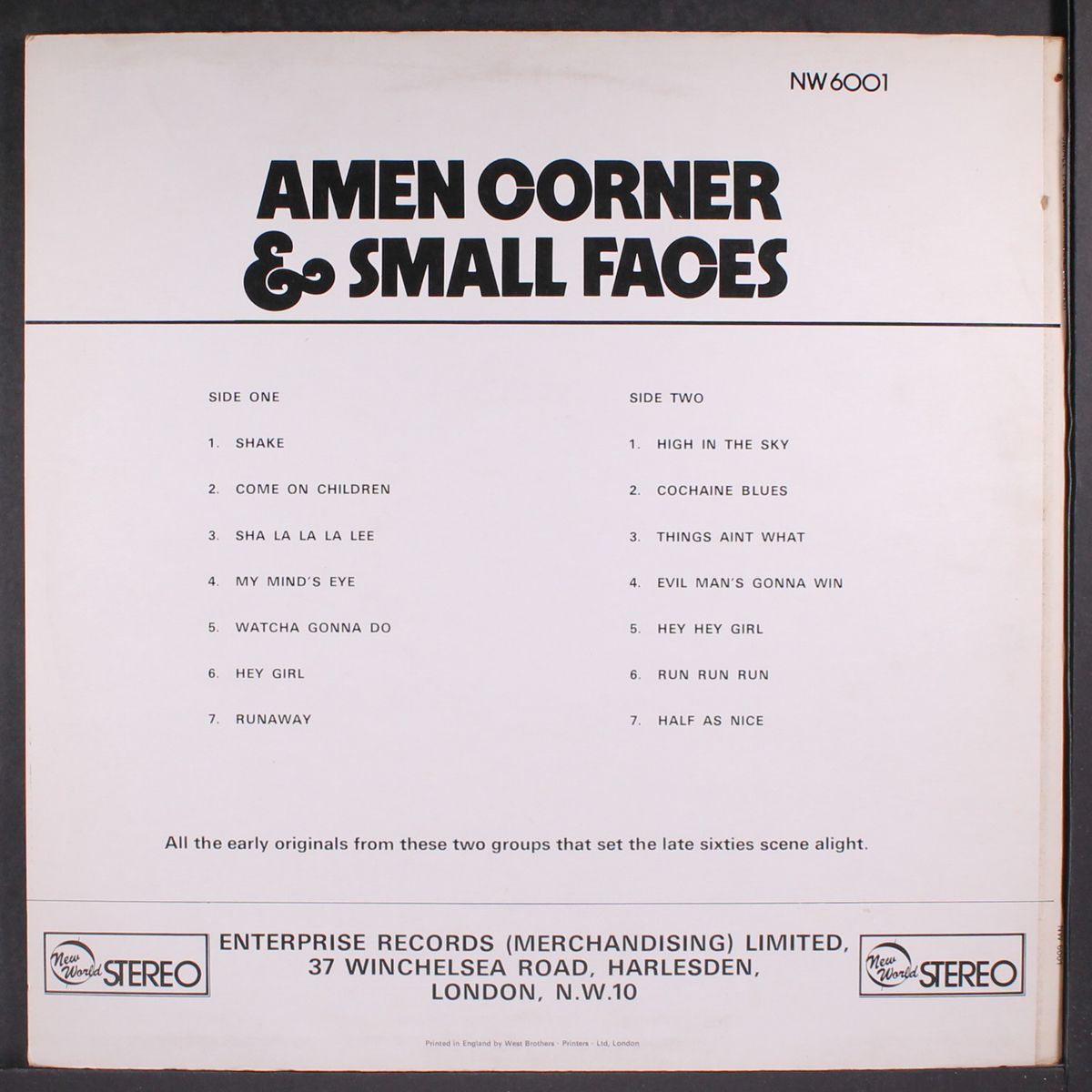 small faces & amen corner by SMALL FACES & AMEN CORNER