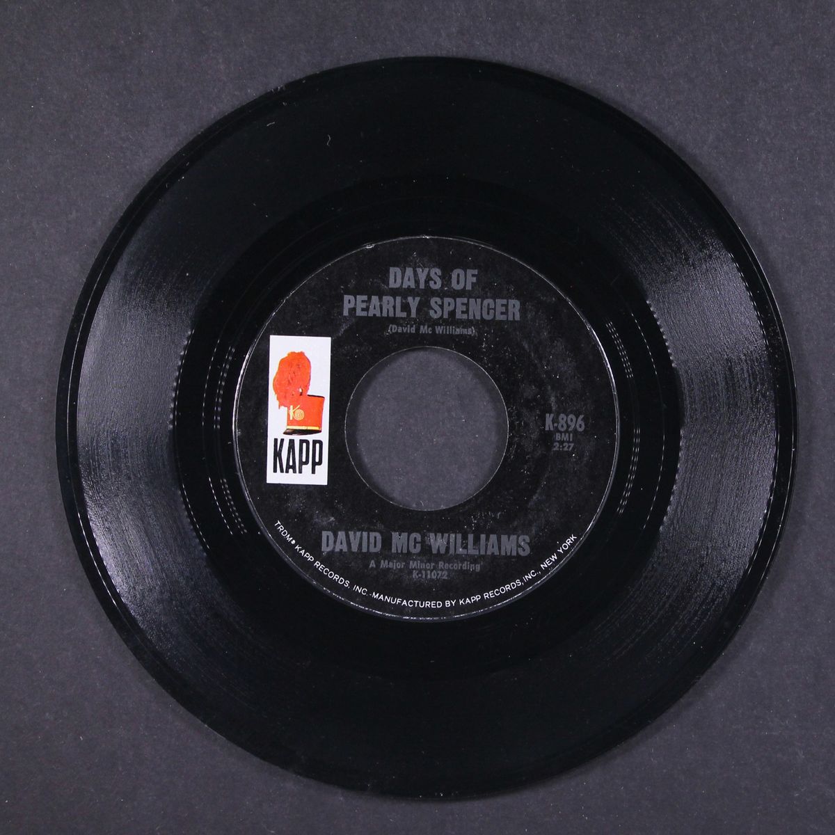 days of pearly spencer / there's no lock upon my door by DAVID MCWILLIAMS