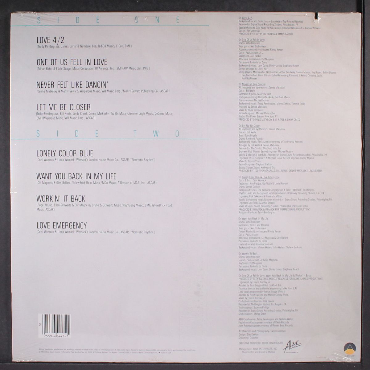 workin' it back by TEDDY PENDERGRASS