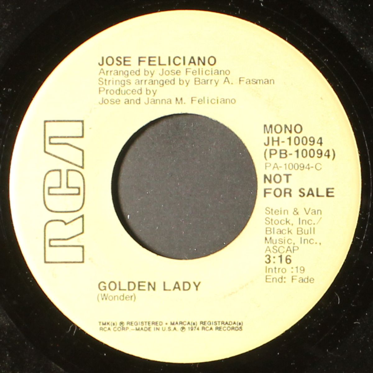 golden lady / mono by JOSE FELICIANO