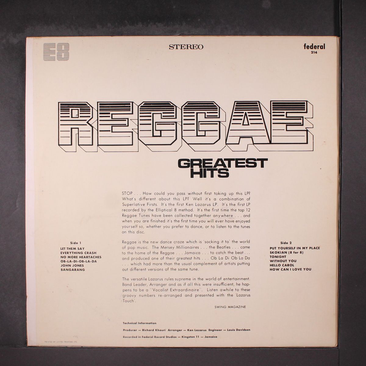 reggae greatest hits by KEN LAZARUS