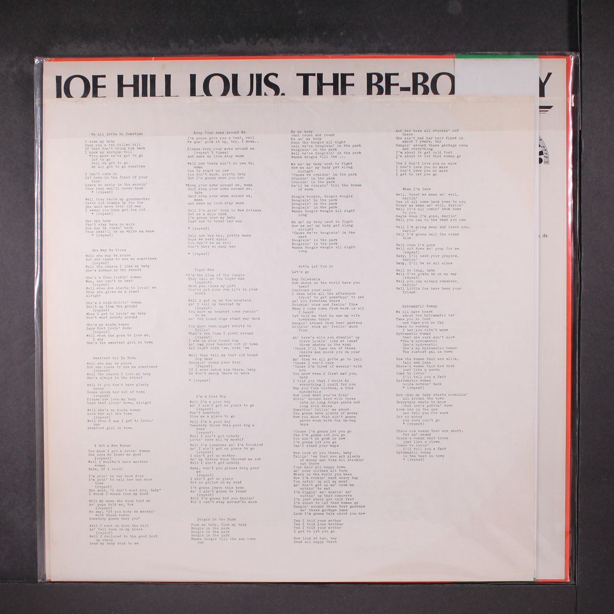 the be-bop boy by JOE HILL LOUIS