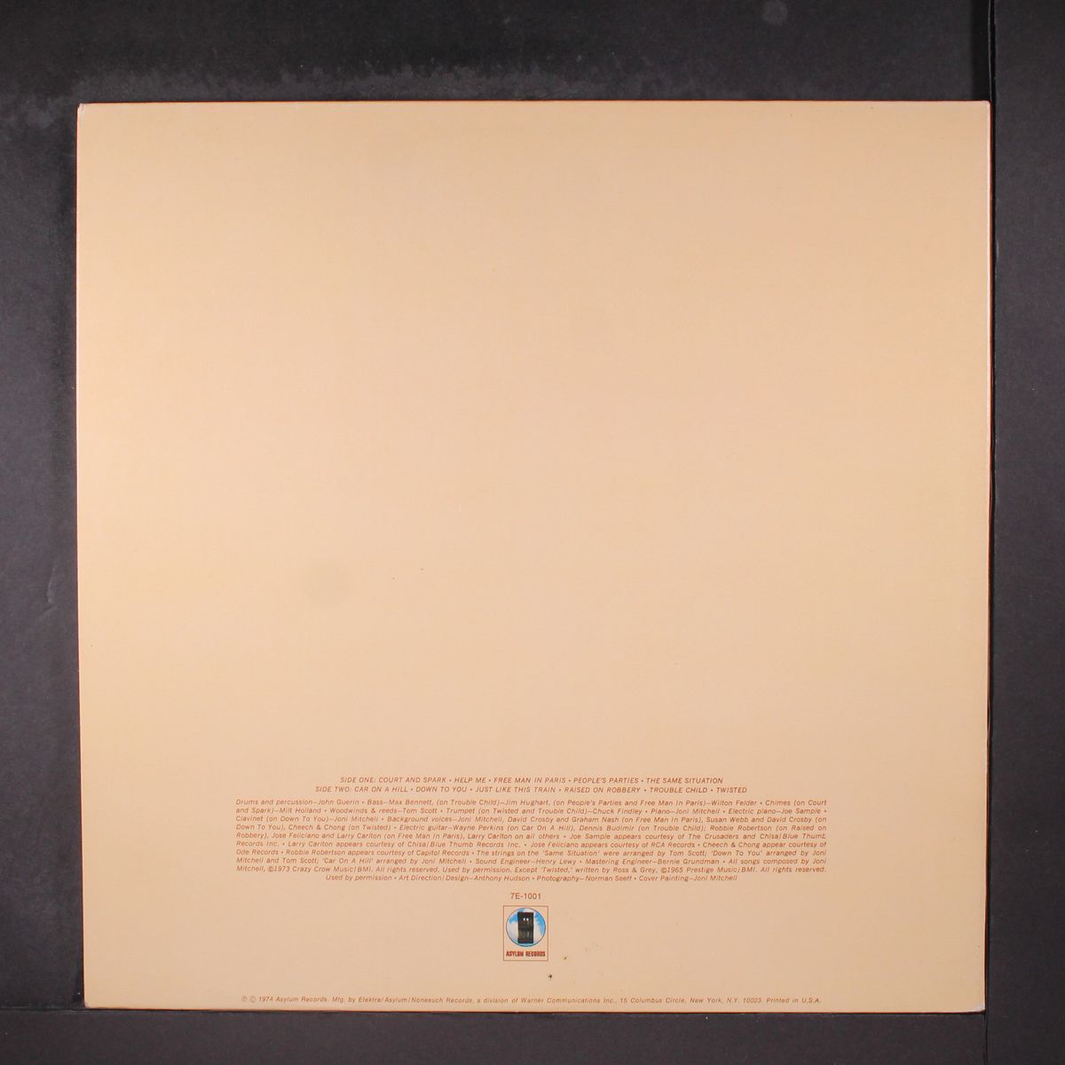 court and spark by JONI MITCHELL