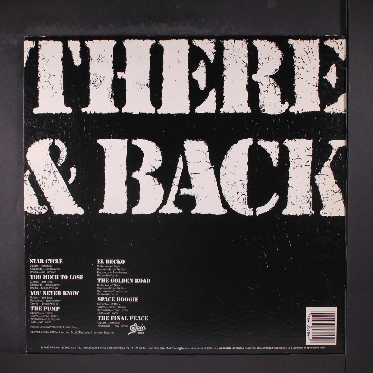 there and back by JEFF BECK