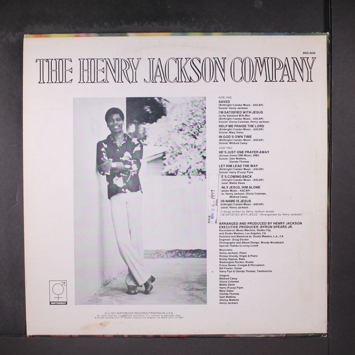 saved! by HENRY JACKSON COMPANY