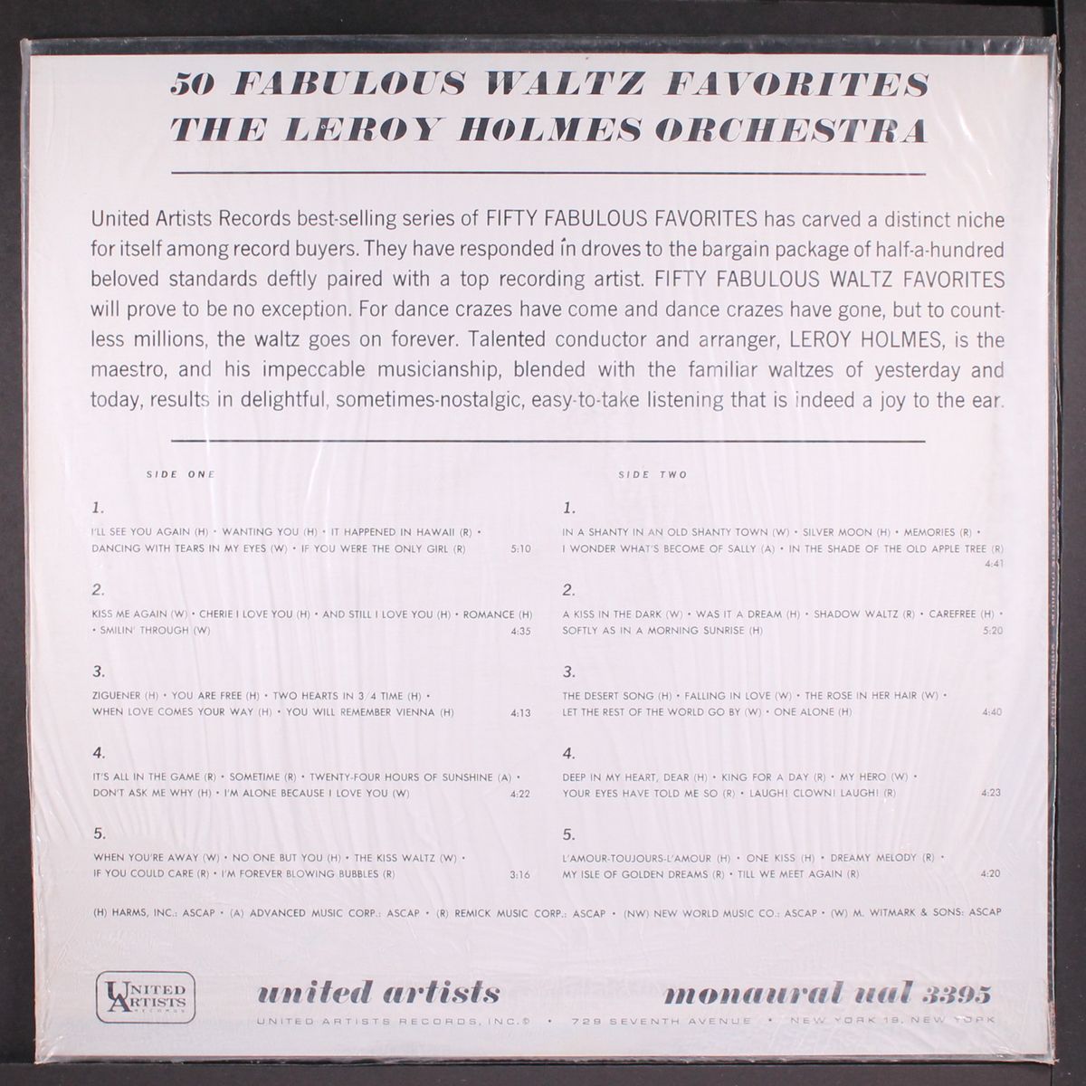 50 fabulous waltz favorites by LEROY HOLMES