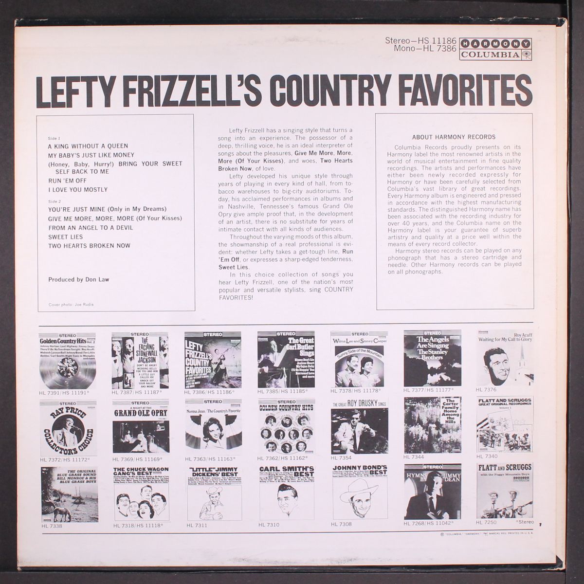 country favorites by LEFTY FRIZZELL
