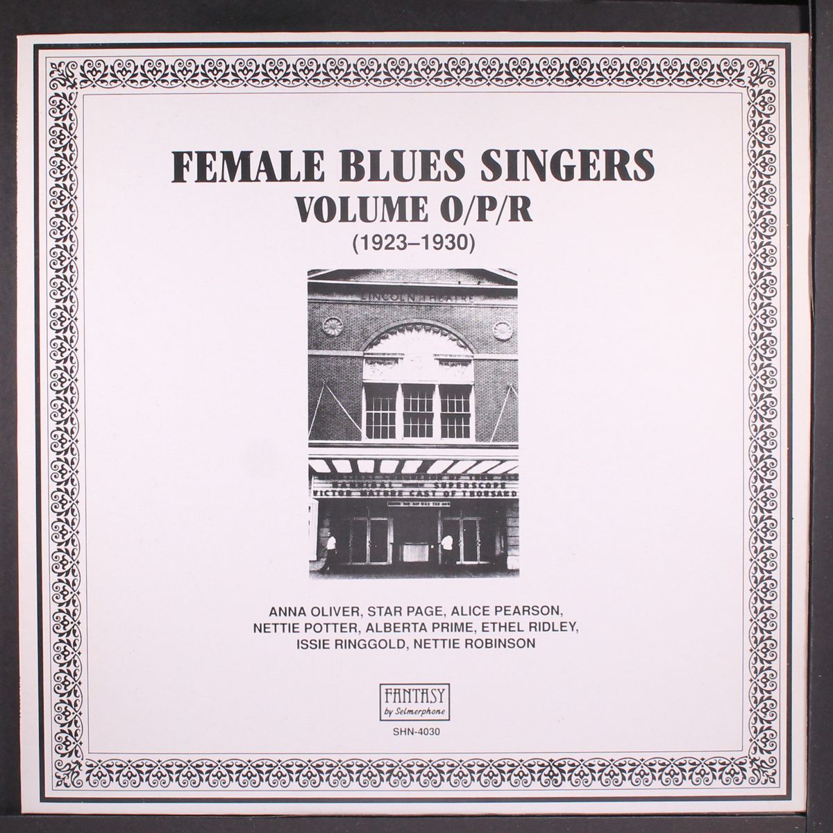 female blues singers volume o/p/r (1923-1930) by VARIOUS