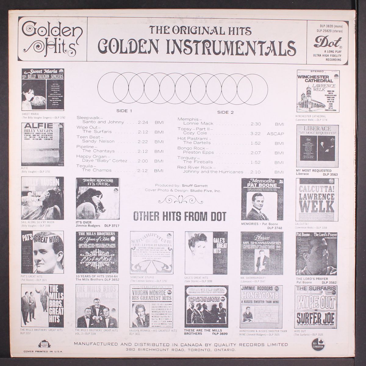 golden hits, golden instrumentals by VARIOUS