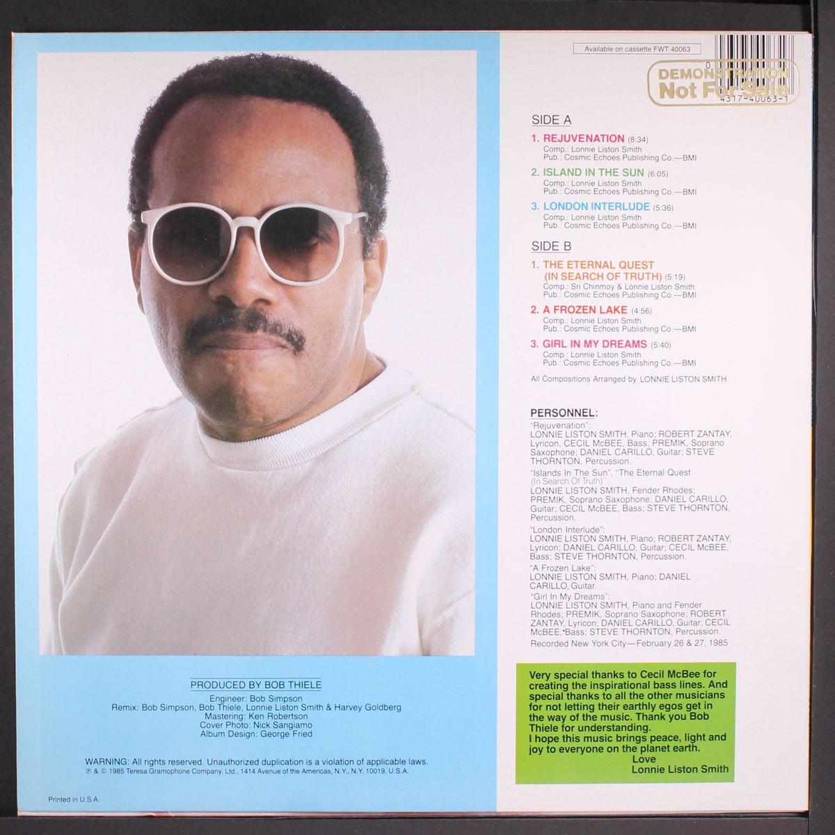 rejuvenation by LONNIE LISTON SMITH