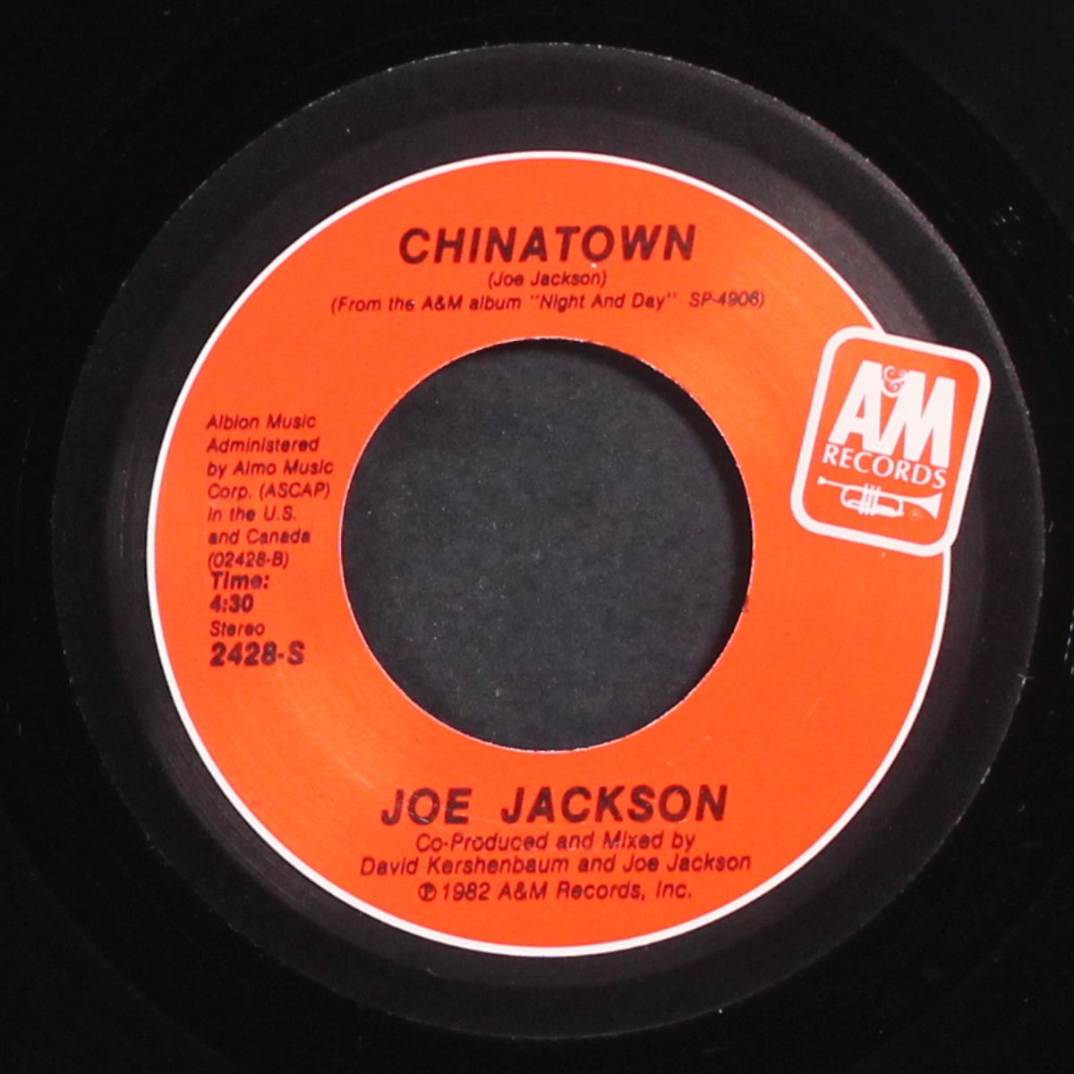 steppin' out / chinatown by JOE JACKSON