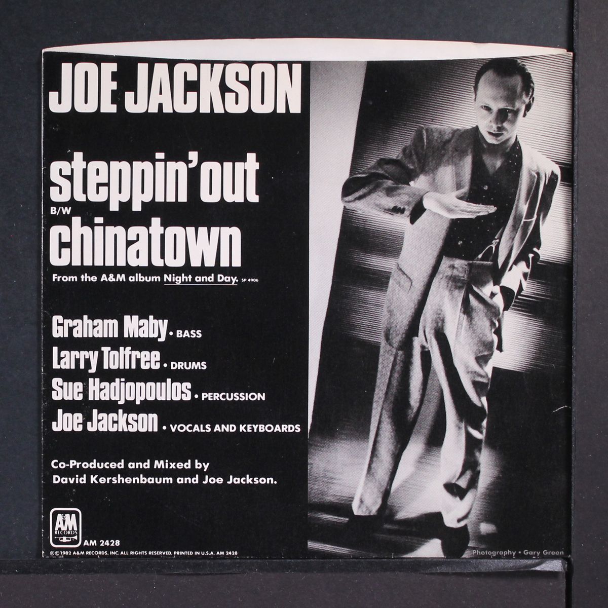steppin' out / chinatown by JOE JACKSON