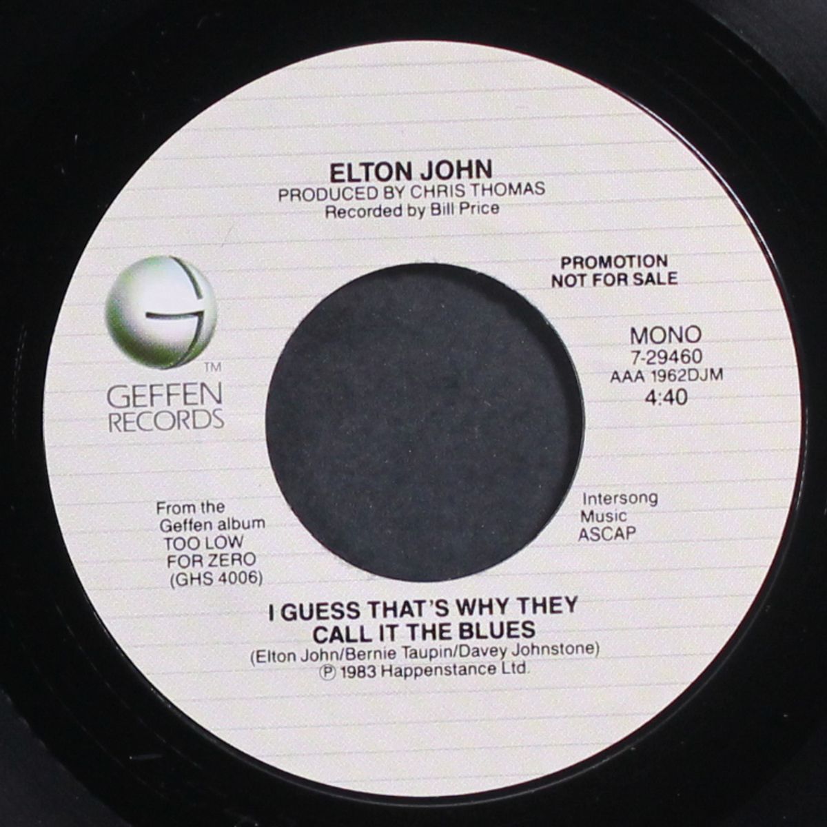 i guess that's why they call it the blues by ELTON JOHN
