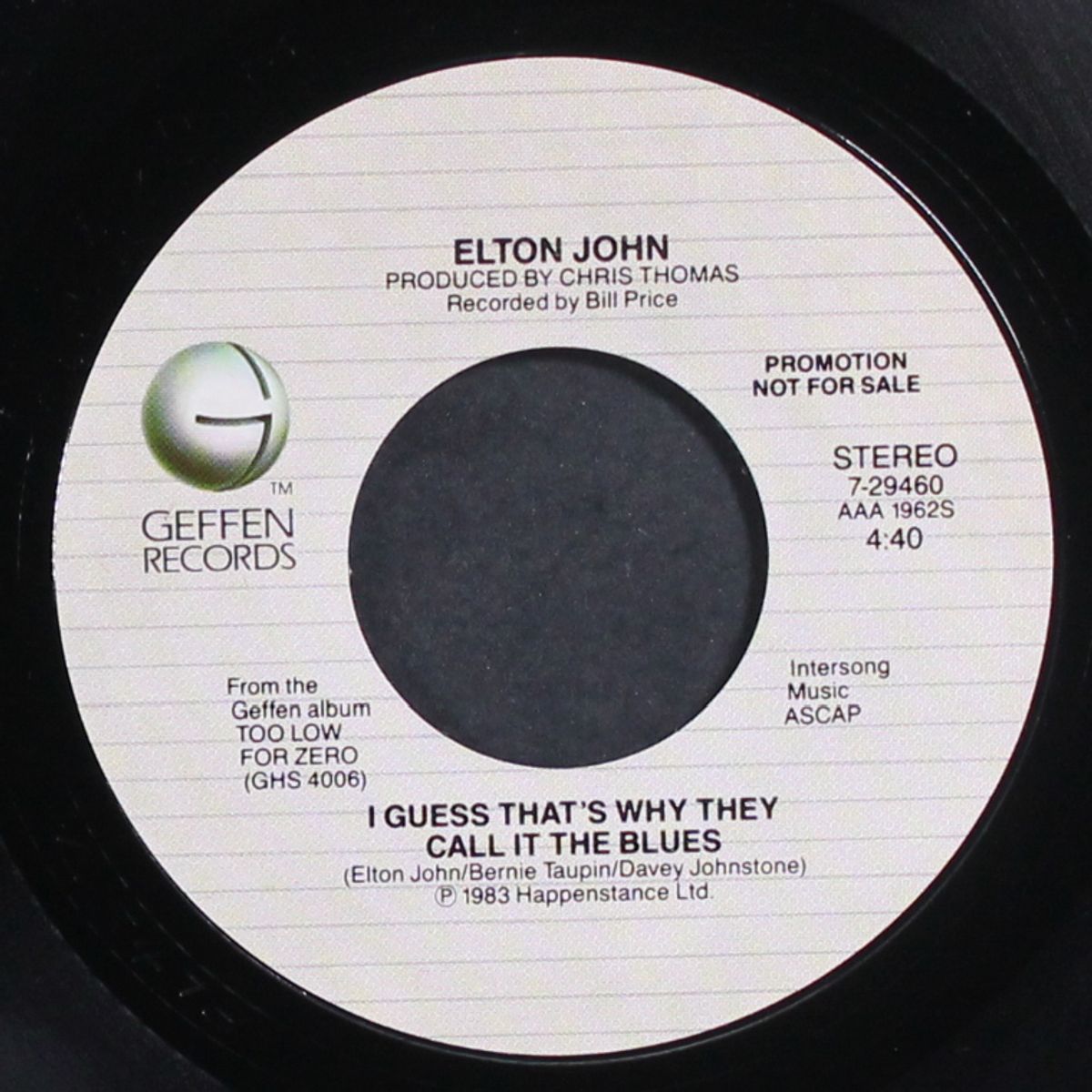 i guess that's why they call it the blues by ELTON JOHN