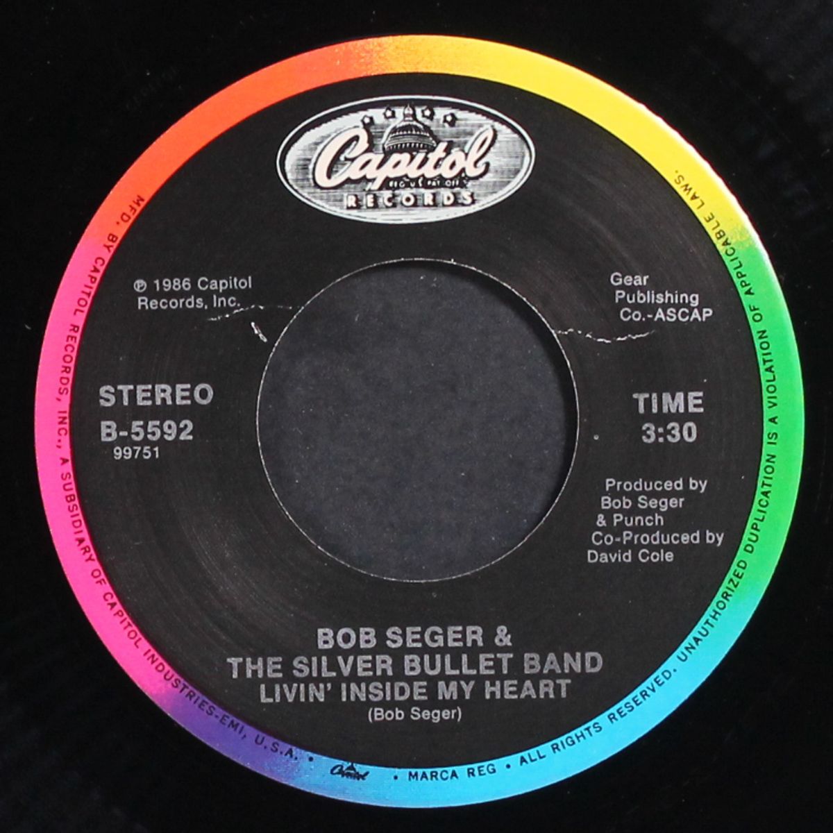 like a rock / livin' inside my heart by BOB SEGER & SILVER BULLET BAND