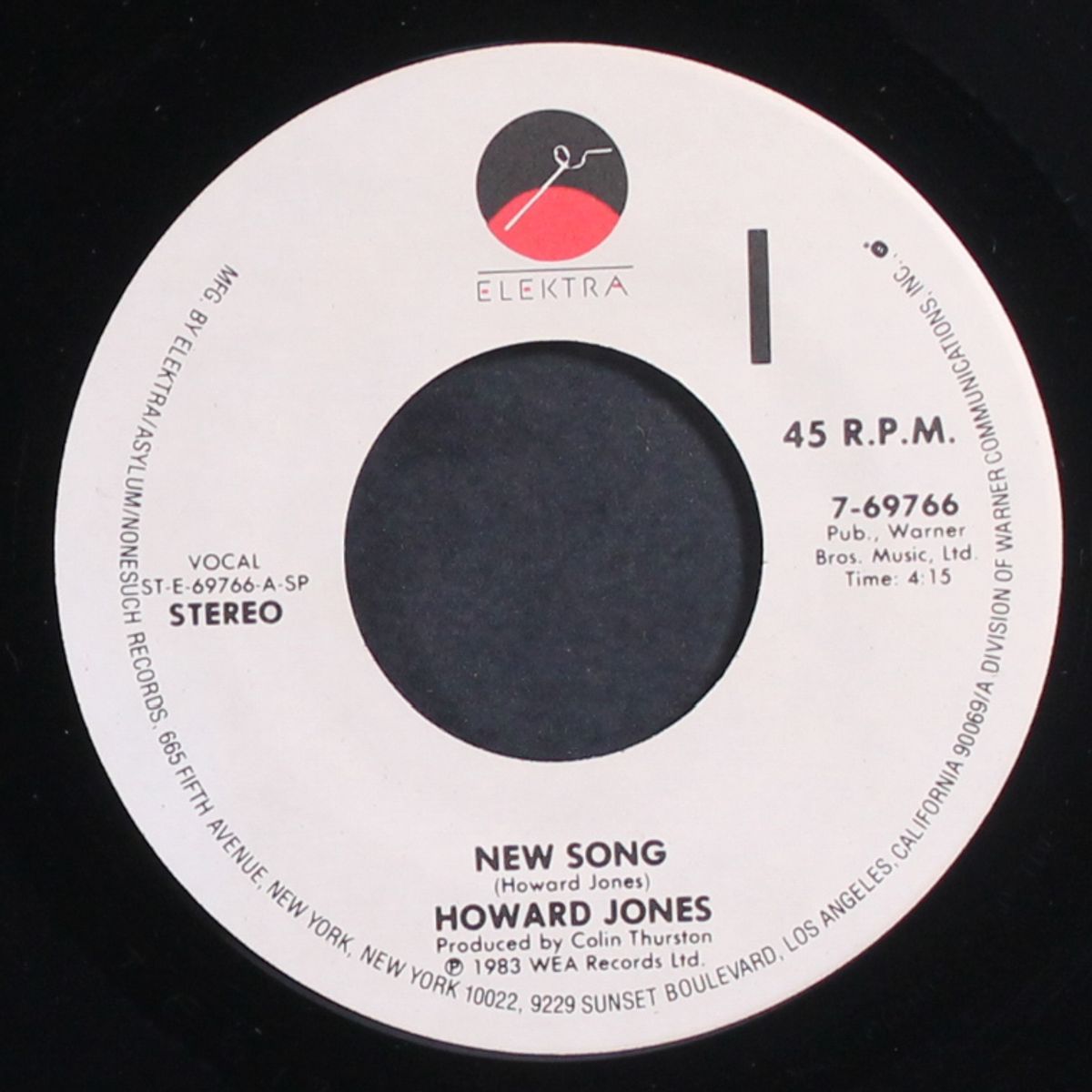 new song / conditioning by HOWARD JONES
