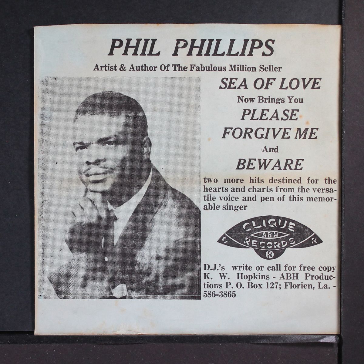please forgive me / beware by PHIL PHILLIPS