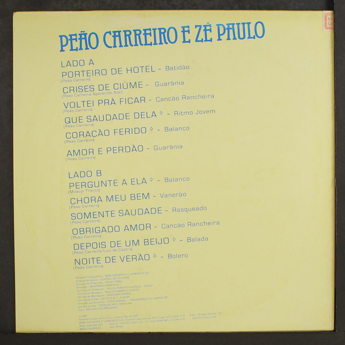 os diplomatas by PEAO CARREIRO & ZE PAULO