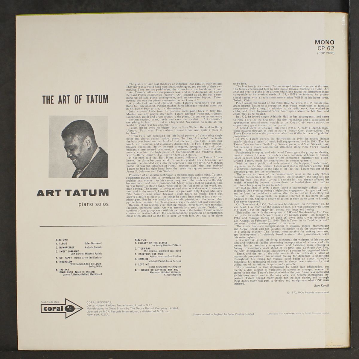 the art of tatum by ART TATUM