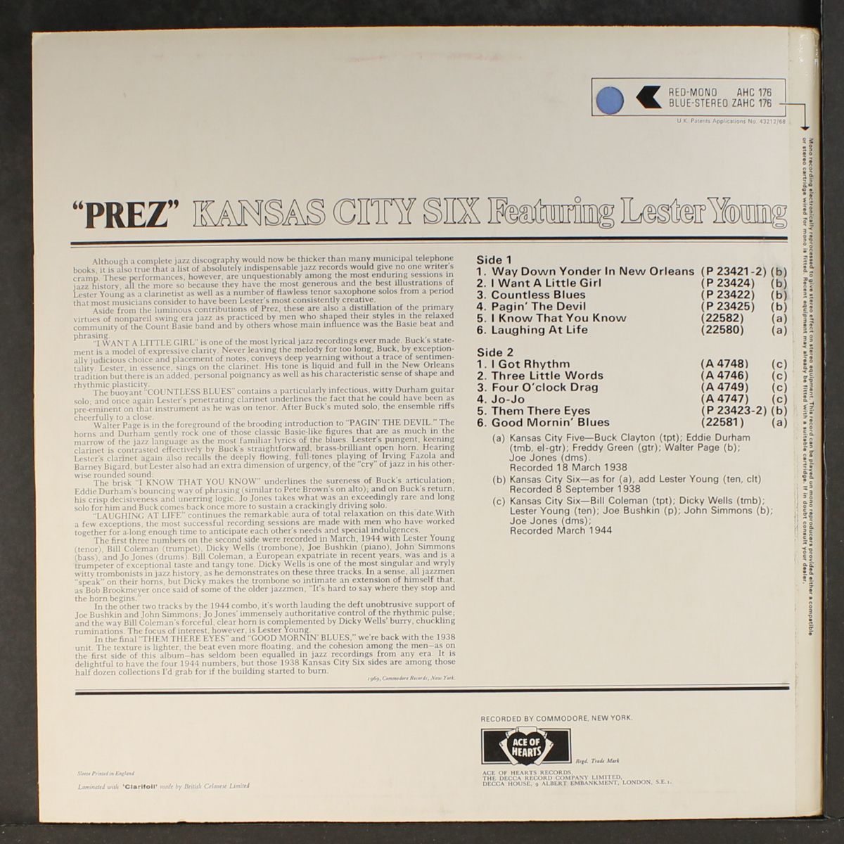 prez by LESTER YOUNG