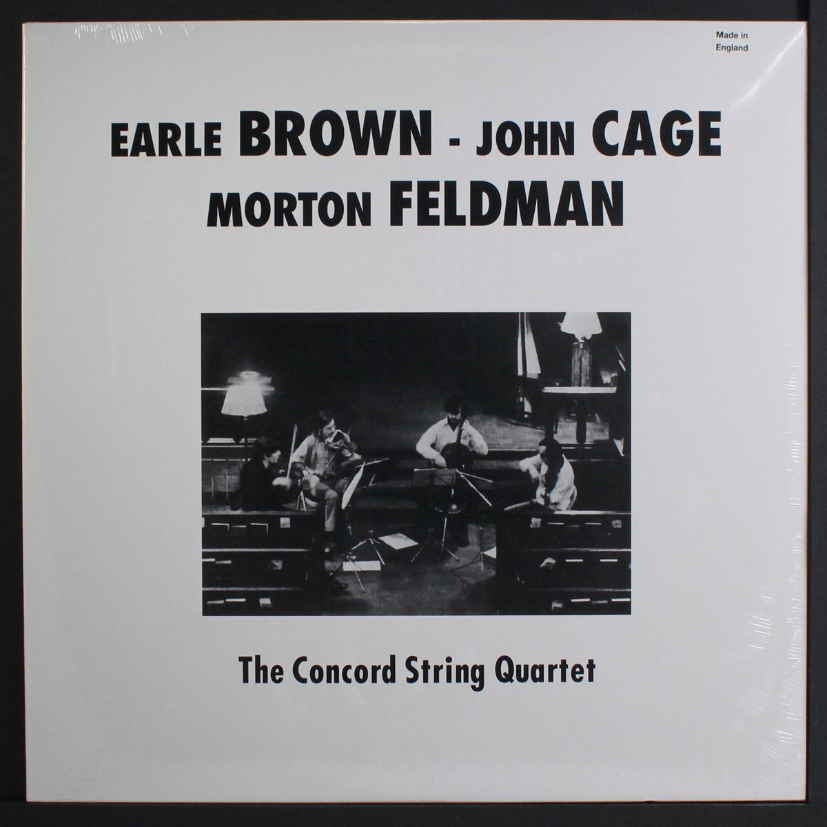 plays brown, cage & feldman by CONCORD STRING QUARTET