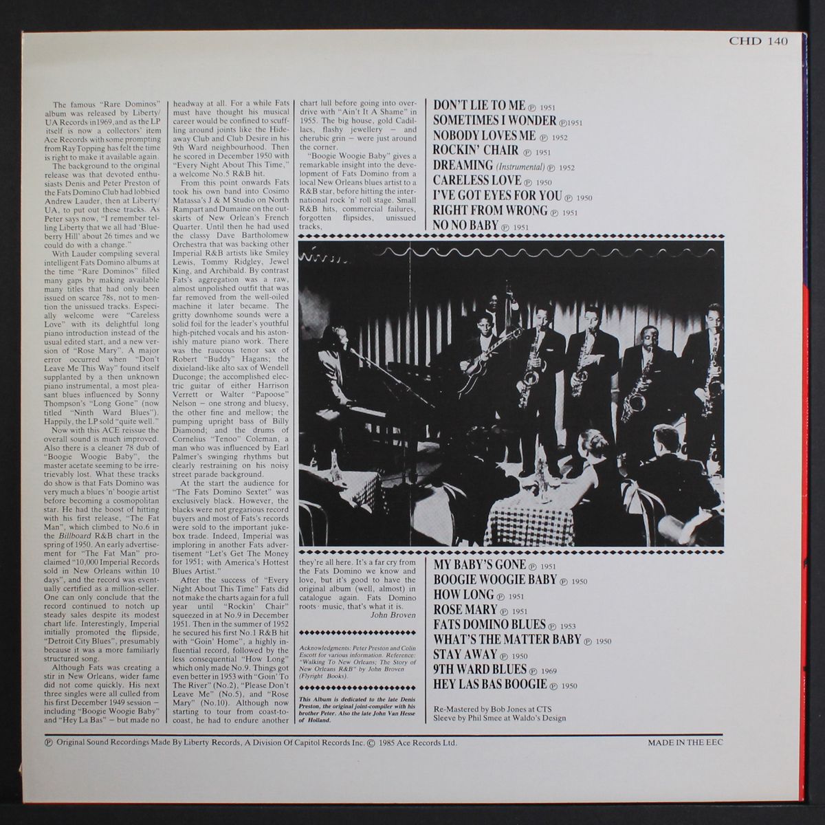 boogie woogie baby by FATS DOMINO
