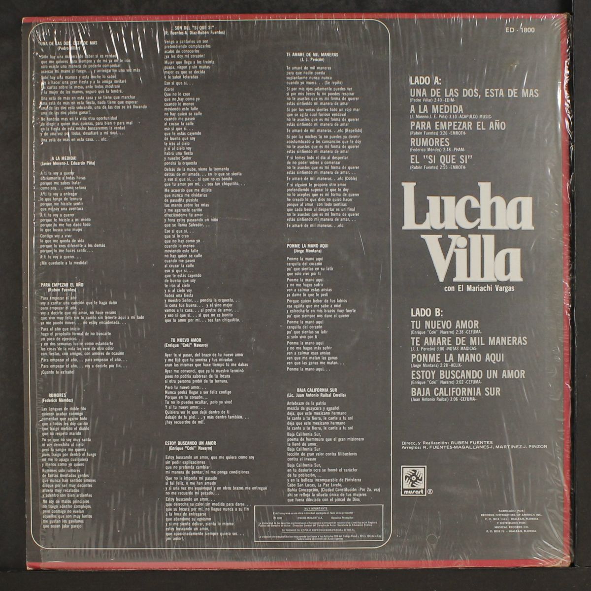 te amare de mil maneras by LUCHA VILLA