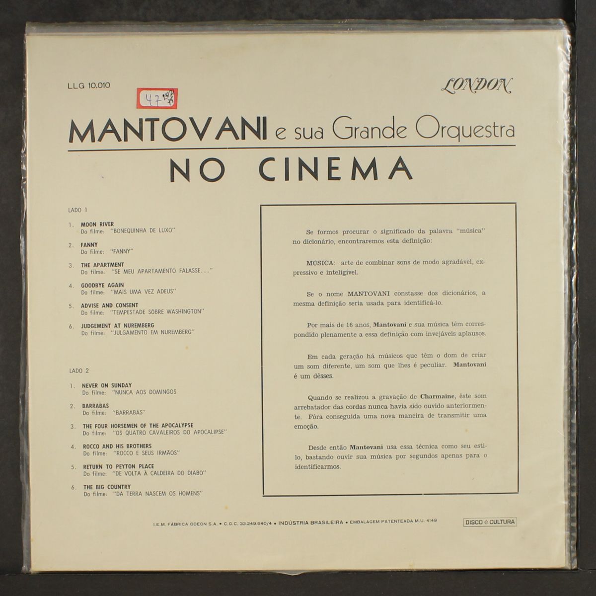mantovani no cinema by MANTOVANI
