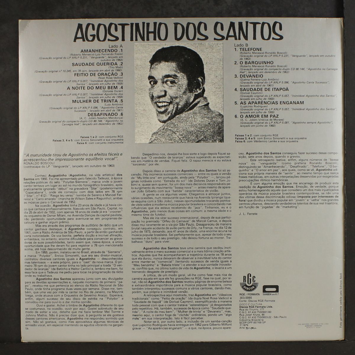 agostinho dos santos by AGOSTINHO DOS SANTOS