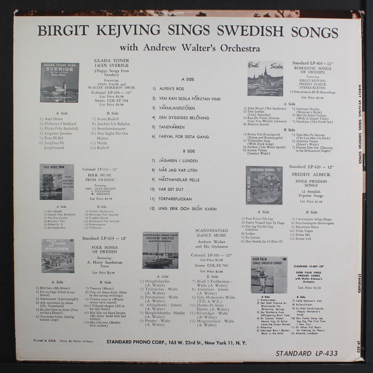 sings swedish songs by BIRGIT KEJVING