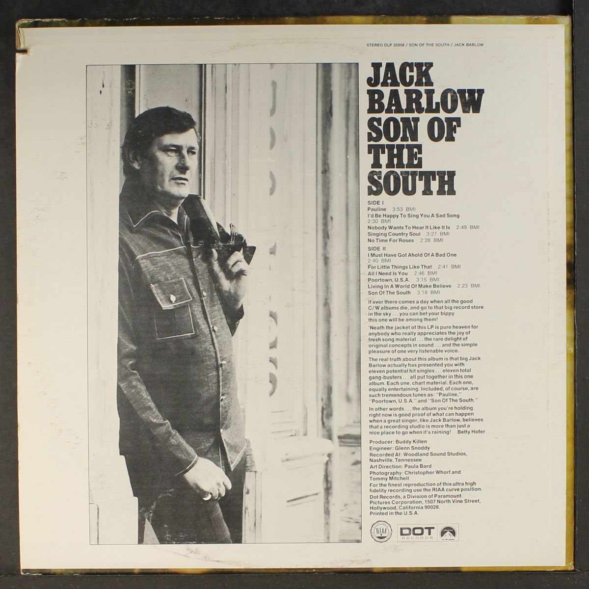 son of the south by JACK BARLOW