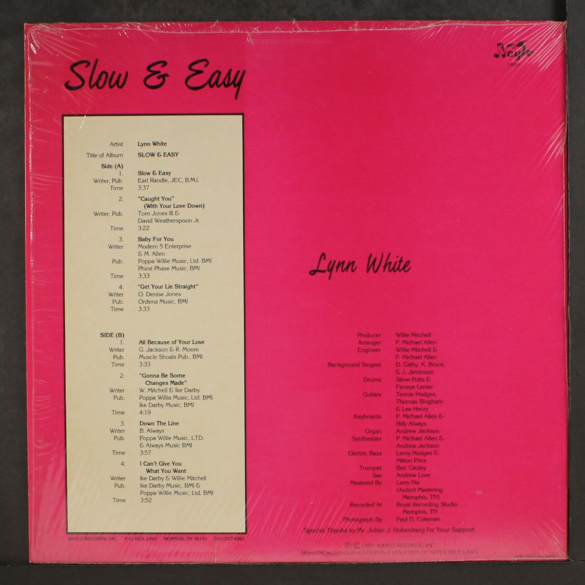 slow & easy by LYNN WHITE