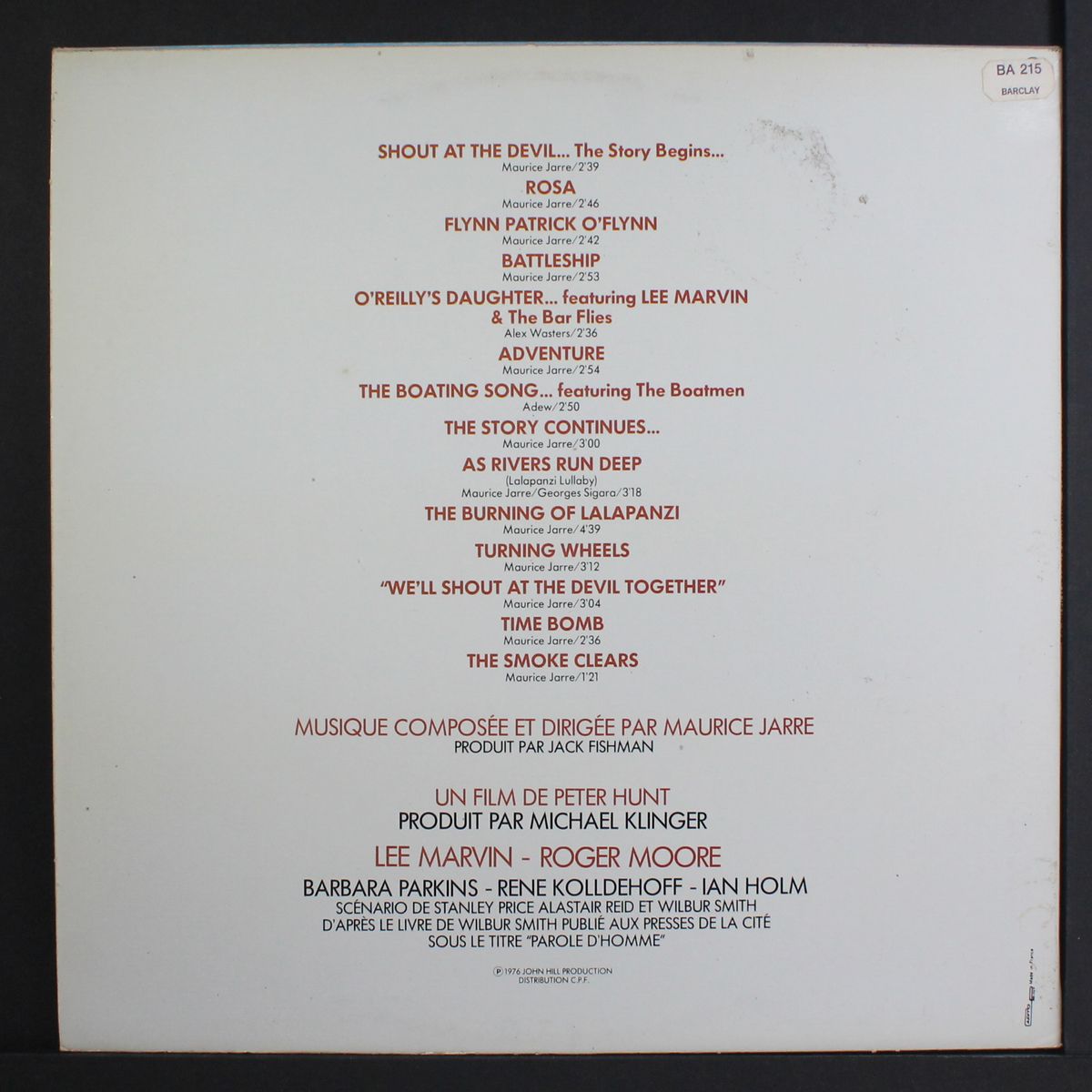 parole d'homme by SOUNDTRACK
