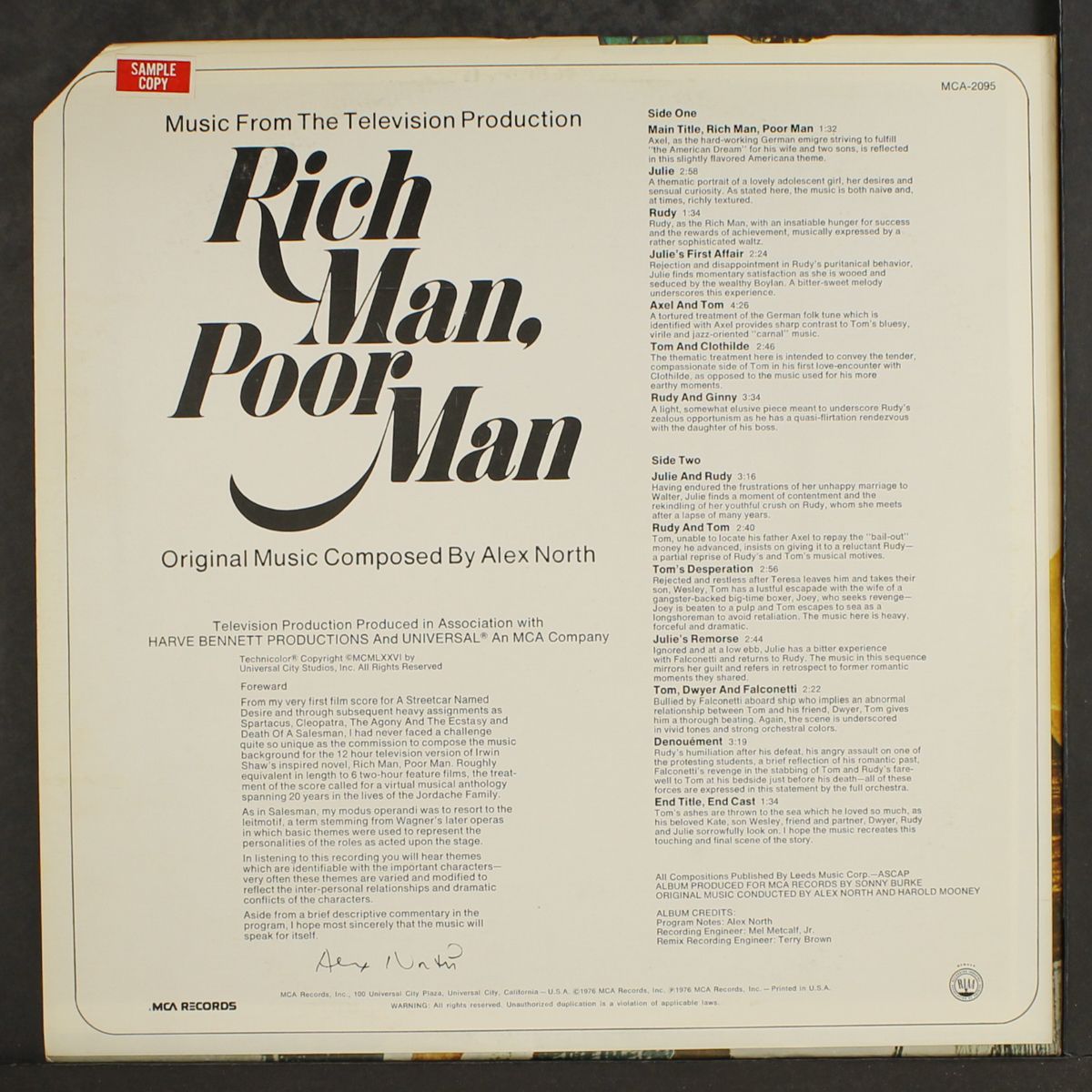rich man, poor man by SOUNDTRACK