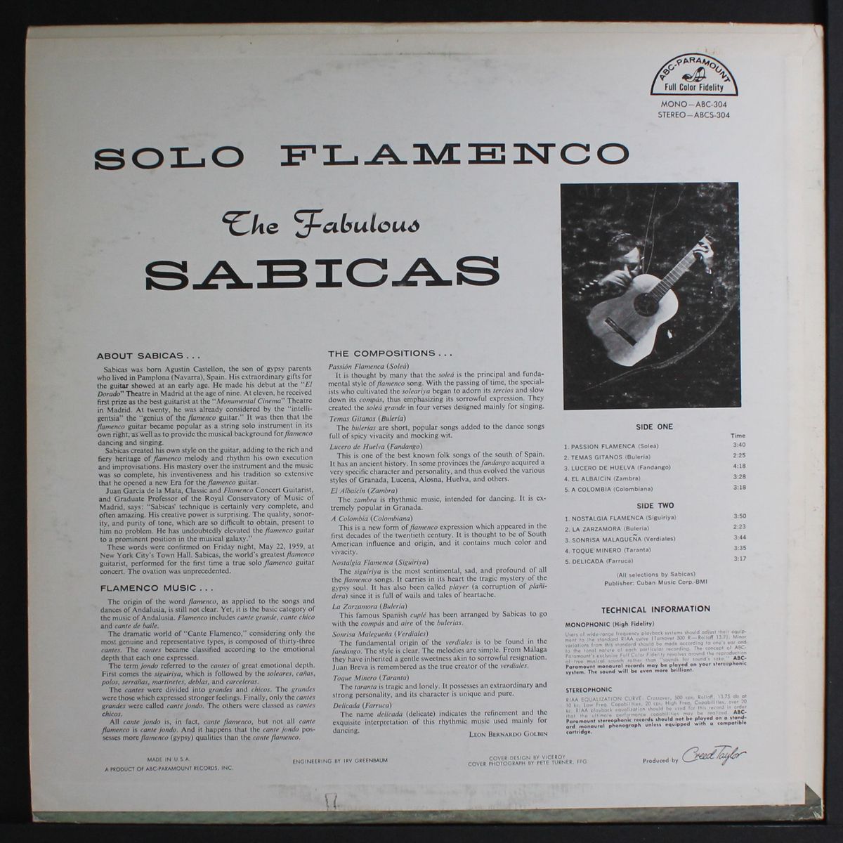 solo flamenco by SABICAS