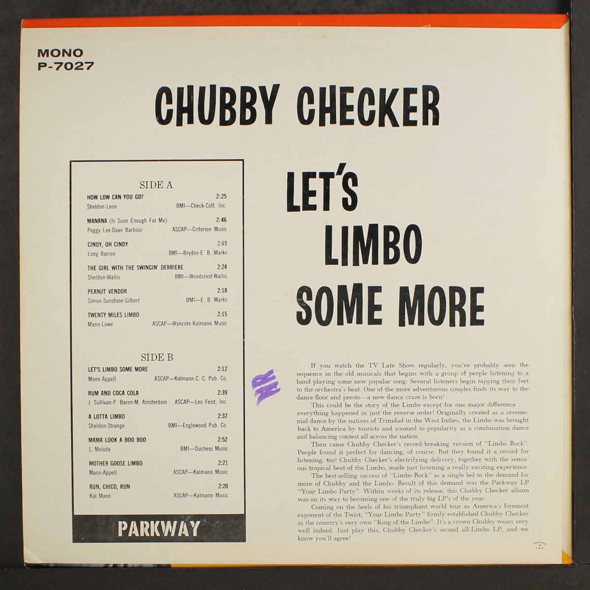 let's limbo some more by CHUBBY CHECKER