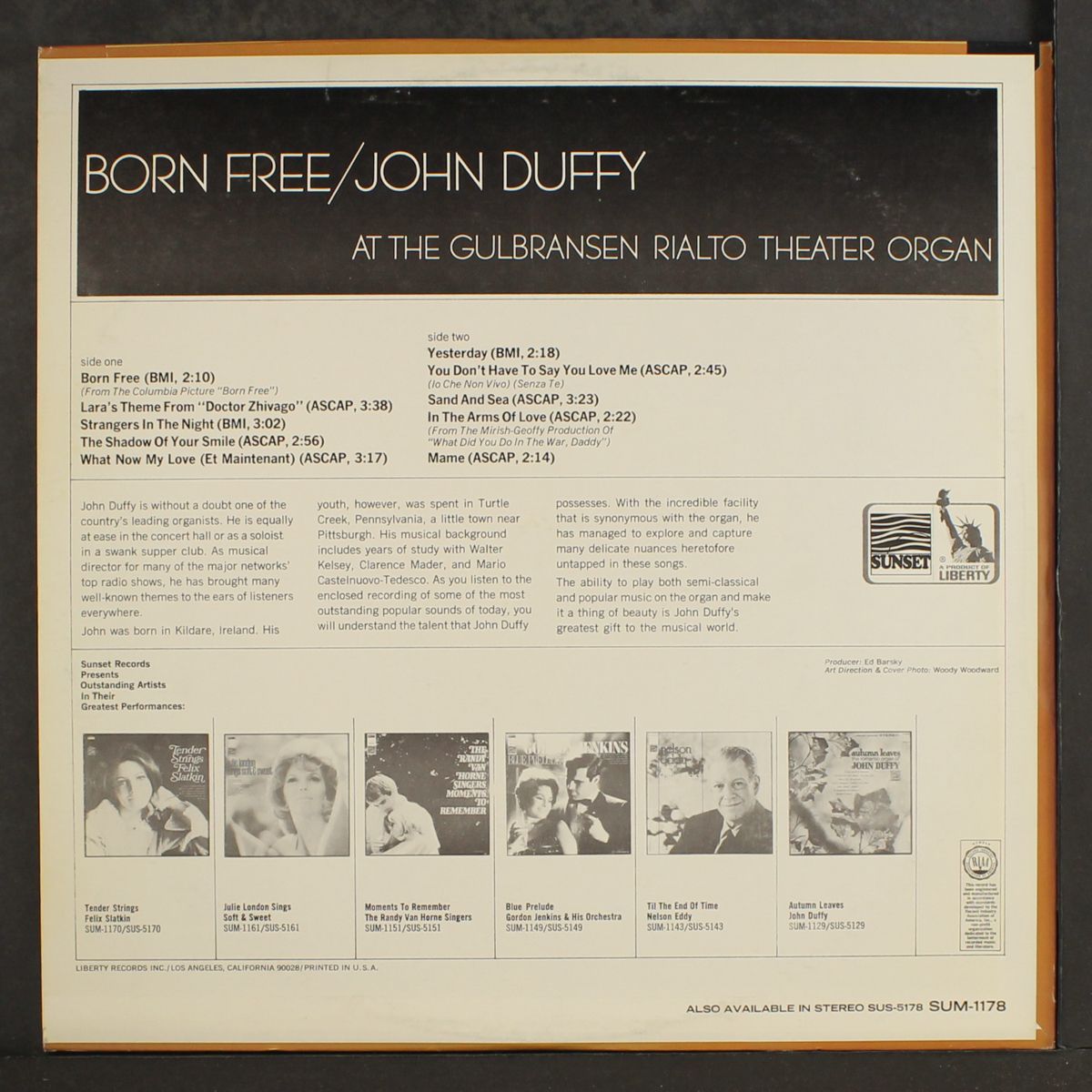 born free by JOHN DUFFY
