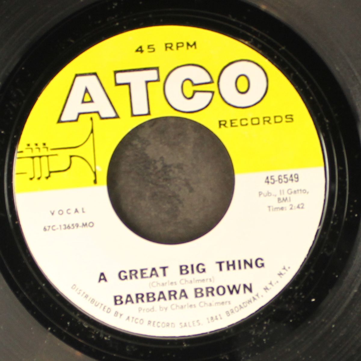 a great big thing / can't find no happiness by BARBARA BROWN