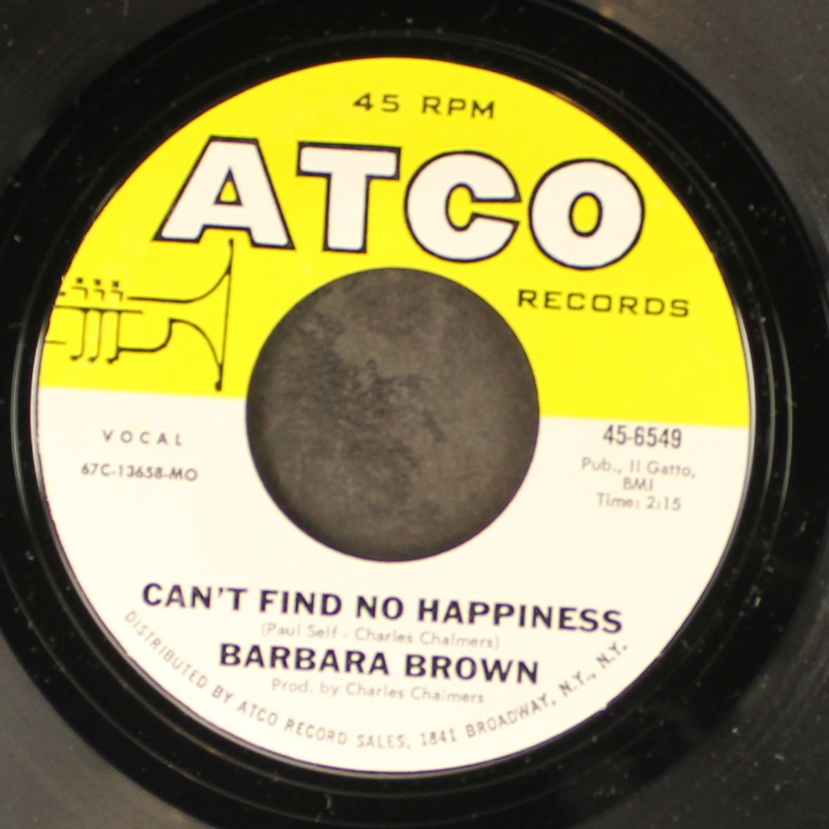 a great big thing / can't find no happiness by BARBARA BROWN