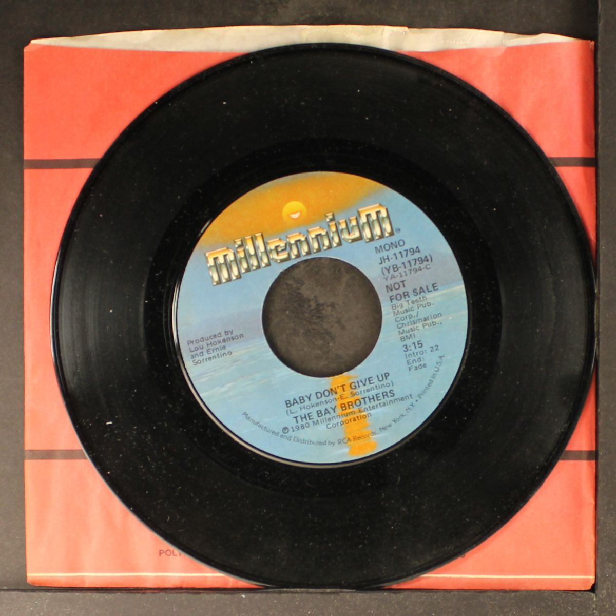 magic in her love / baby don't give up by BAY BROTHERS