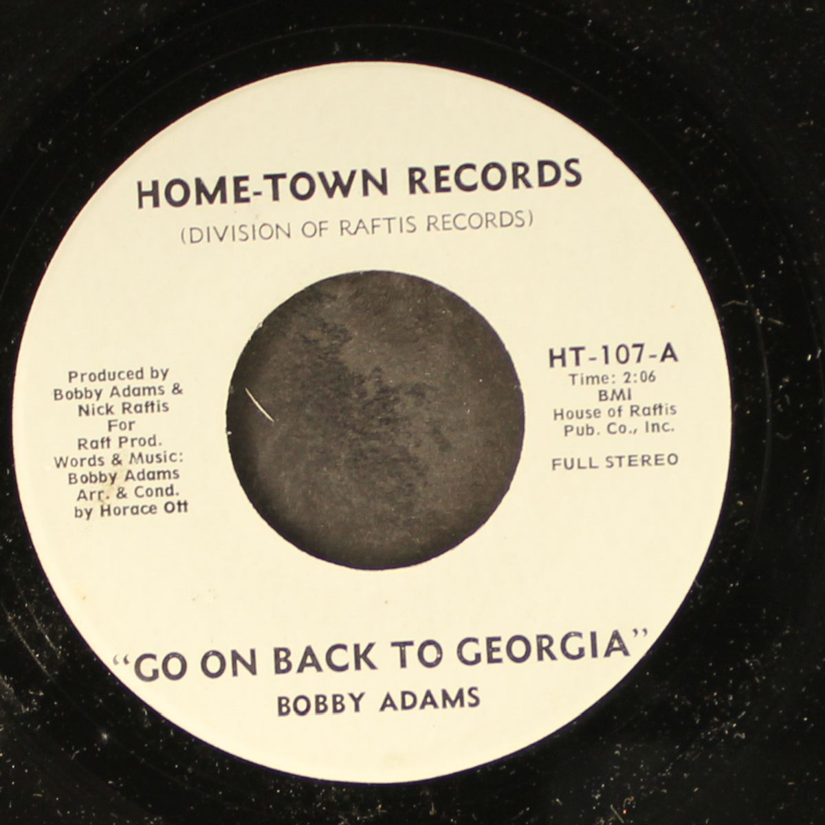 is it too late / go on back to georgia by BOBBY ADAMS
