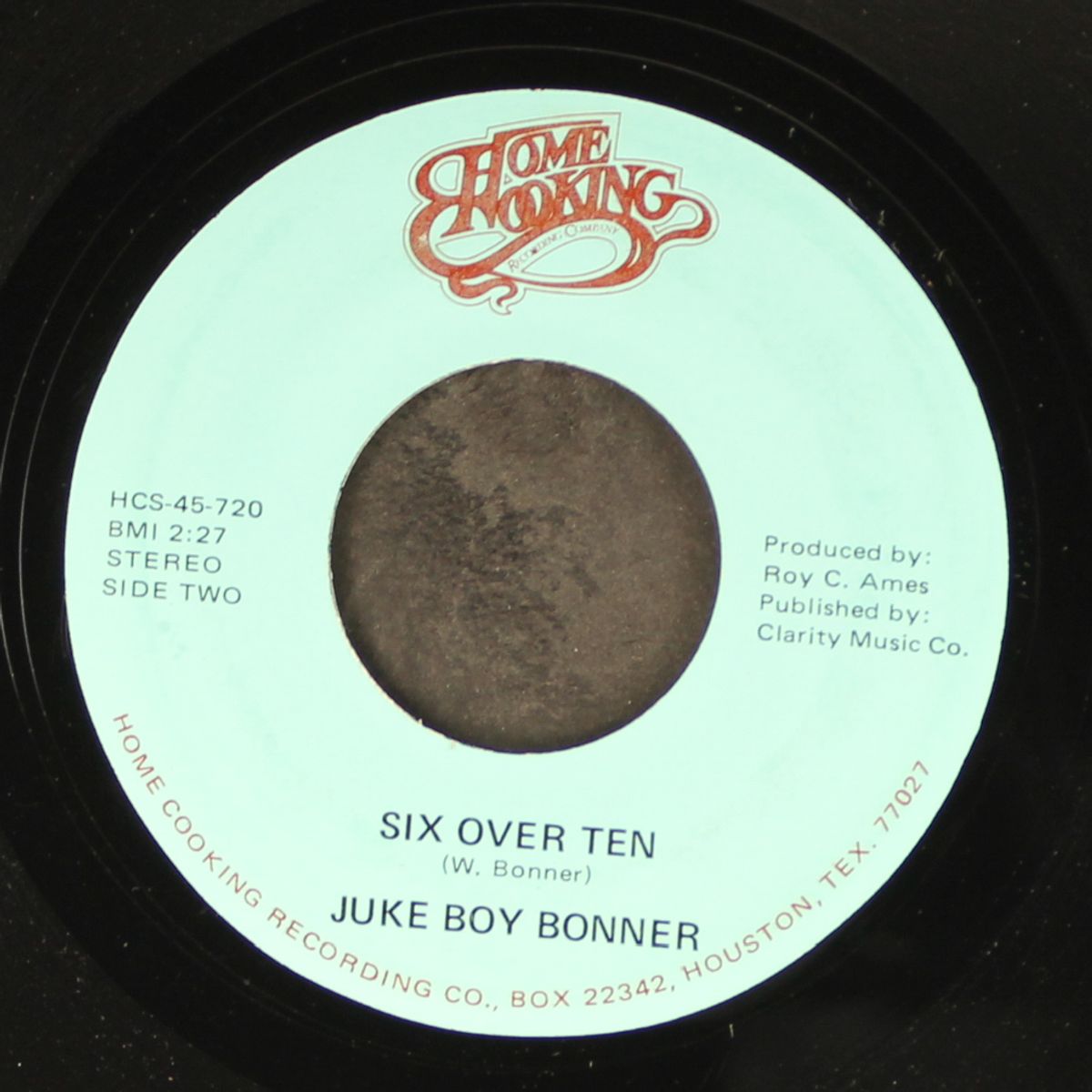 the winds came / six over ten by JUKE BOY BONNER