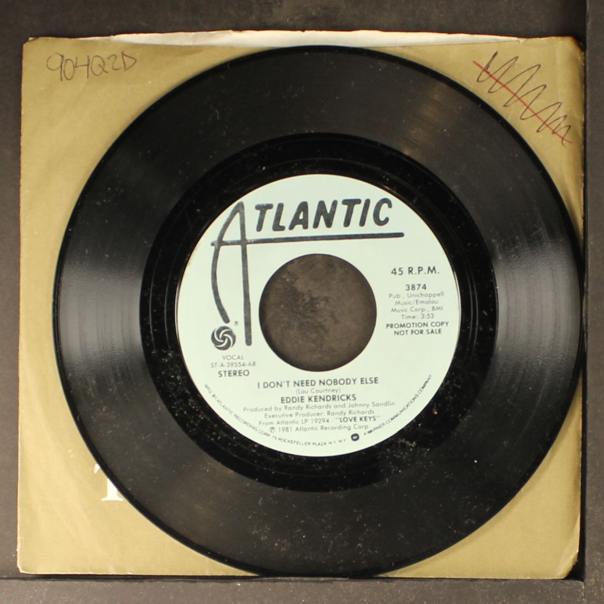 i don't need nobody else / mono by EDDIE KENDRICKS