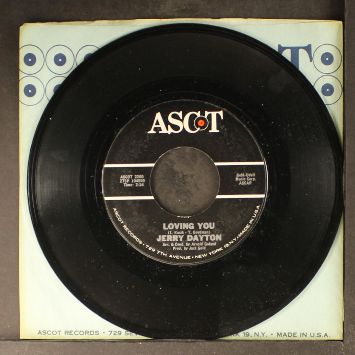 who's wrong / loving you by JERRY DAYTON