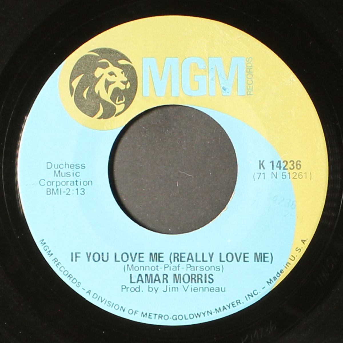 if you love me / pour the wine by LAMAR MORRIS