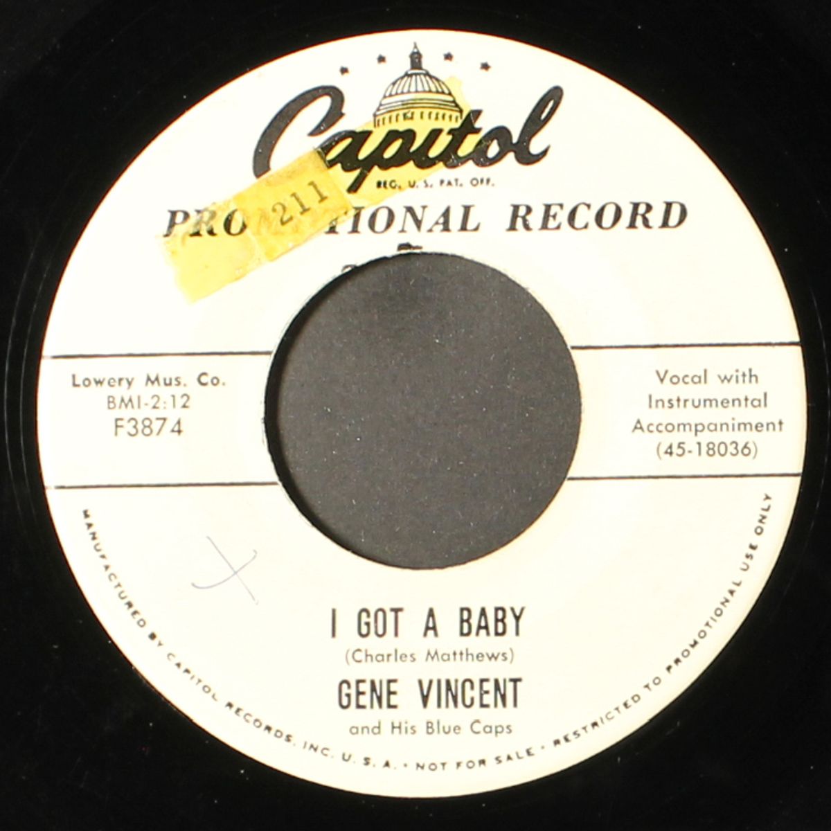 walkin' home from school / i got a baby by GENE VINCENT