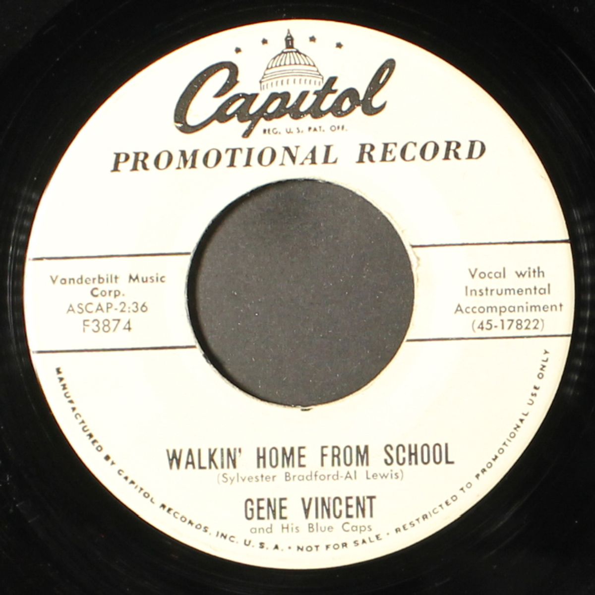 walkin' home from school / i got a baby by GENE VINCENT