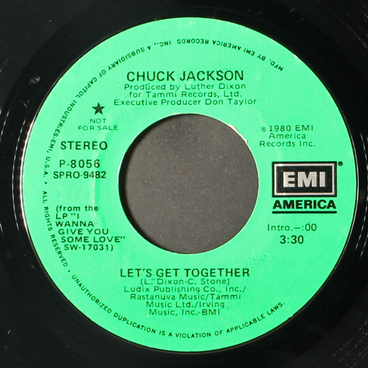 let's get together / same by CHUCK JACKSON