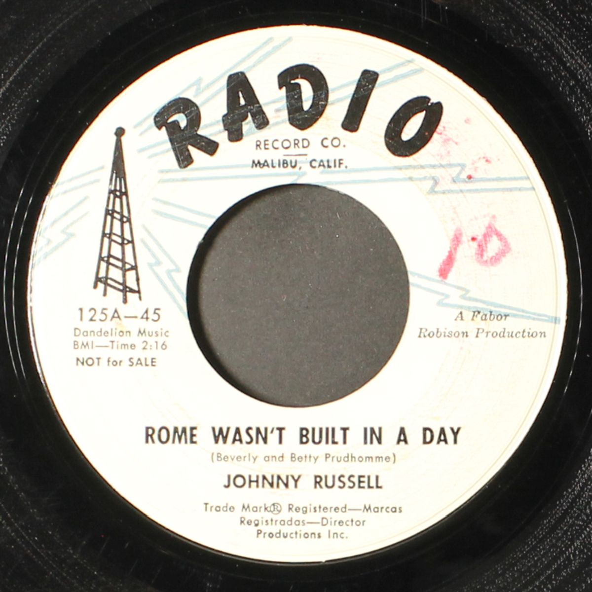 rome wasn't built in a day / in a mansion stands my love by JOHNNY RUSSELL