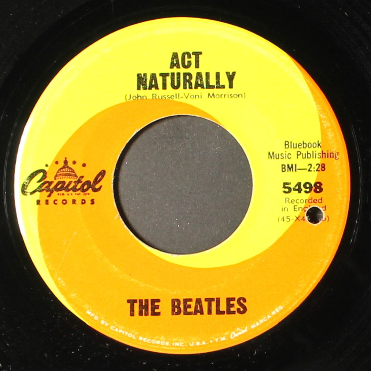 yesterday / act naturally by BEATLES